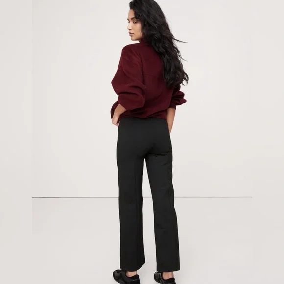 NWT Banana Republic Straightt Everywhere Black Ponte Ankle Pants Size Sm… - Picture 5 of 10